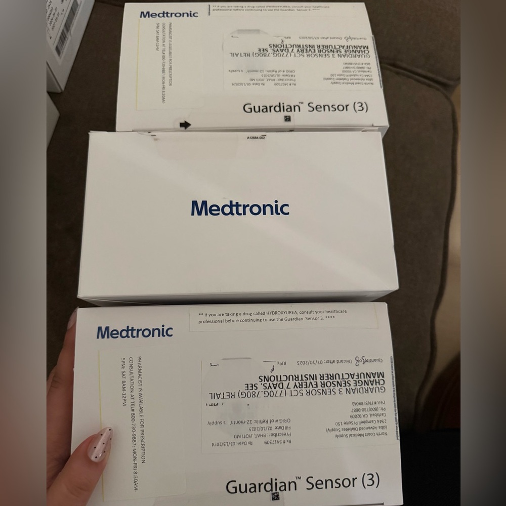 Medtronic Guardian Sensor (3) 3 boxes